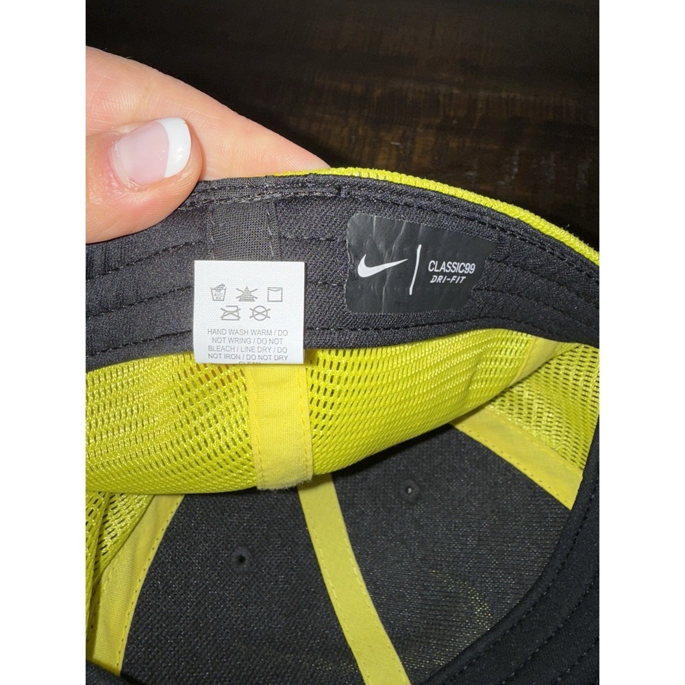 Nike Y2K NEW Black Neon‎ Green Youth One Size Fitted Hat Mesh - Picture 5 of 7